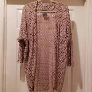 NWT, Boho Crochet Shrug, Medium